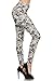 Leggings Depot High Waisted Checkered & Animal Print Leggings for Women-Full Length-R503, Dragonflies and Lilies, One Size
