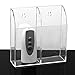 IVOSMART Wall Mount Acrylic TV Remote Control Mobile Phone Storage Holder Media Organizer Caddy