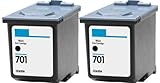 HouseOfToners Remanufactured Ink Cartridge Replacement for HP HP-2-701 ( Black , 2-Pack )