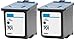 HouseOfToners Remanufactured Ink Cartridge Replacement for HP HP-2-701 ( Black , 2-Pack )