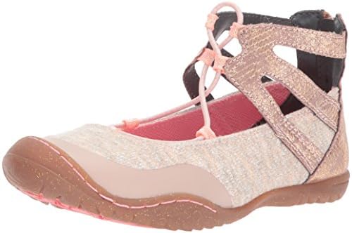 JambuKD Girls' Pythera Outdoor Gladiator Mary Jane Flat, Light Pink, 13 M US Little Kid
