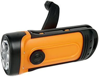 iRonsnow IS-064 Waterproof Hand Crank Dynamo Flashlight for Camping Hiking Climbing (Yellow)