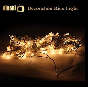 Dinshi Diwali Lights for Home and Outdoor Decoration Pack of 3 Pieces in Warm White Color – 65 LED, 12 Meter Each String