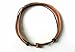 COOLLA Adjustable Leather Bracelet Buckle Bracelet Made of Hemp Ropes Brown Leather Cuff Bracelet SL2326