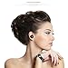 Wireless Bluetooth Earphone, Bodecin Mini Smart Rechareable High Grain Bluetooth Headset/Earpiece/Earbud/Headphone Bluetooth V4.1 Build in Mic with Ear Hook Vice Earphone USB Charging Cable (Black)