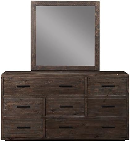 Manja Dresser & Mirror - Rustic Espresso Pine
