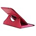 Fosmon GYRE Series 360 Degree Rotating Leather Case with Multi Angle Stand + Sleep/Wake Function for Google Nexus 10 Tablet (Pink)