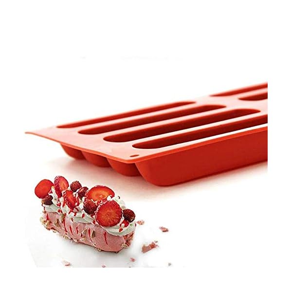 8-Cavity-Long-Strips-Eclair-Mold-Silicone-Bakeware-Molds-Cake-Handmade-Baking-Tools-for-Chocolate-Cracker-Bar-Stick 8 Cavity Long Strips Eclair Mold Silicone Bakeware Molds Cake Handmade Baking Tools for Chocolate Cracker Bar Stick