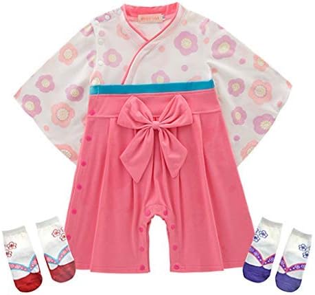 Amazon Co Jp Heat One お宮参り 女の子 ベビー服 90 女の子 お宮参り 和装 初節句 女の子 着物 ベビー服 女の子 お宮参り フルプリント お食い初め コットン ベルト 誕生日 記念日 出産祝い ホーム キッチン