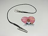 Single Black Lanyard Clip for Hearing Aids or Cochlear Implants