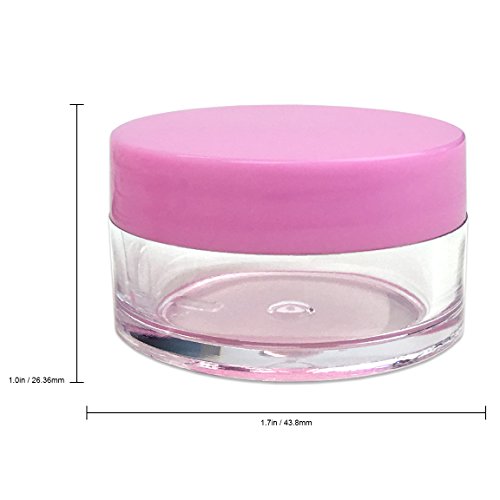240 x Beauticom 20g gram Pink Lid Small Jar Containers for Sample Lotion Cream Powder Lip Balm Makeup Cosmetic etc