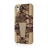 HTC Desire Eye Case, MPERO IMPACT X Series Dual Layered Tough Durable Shock Absorbing Silicone Polycarbonate Hybrid Kickstand Case for Desire Eye [Perfect Fit & Precise Port Cut Outs] - Hunter Camo