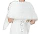 Dikoaina White Faux Fur Wrap Shawl Shrug Bolero Cape for Bridal Winter Weddings Gift