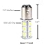 10-Pack 1157 2057 2357 7528 BAY15D 18-SMD LED Bulbs For Turn Tail Signal Brake Light Lamp Backup Lamps RV Camper White