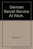 Front cover for the book German Secret Service at Work by Bernard Newman