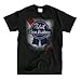Hot Chrome Mens Pabst Blue Ribbon Mens T-Shirt Large Black