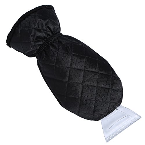 BiBOSS Car Snow Shovel with Thicken Warm Remover Gloves Ice Scraper for Car Windshield Window - Thumbnail 5