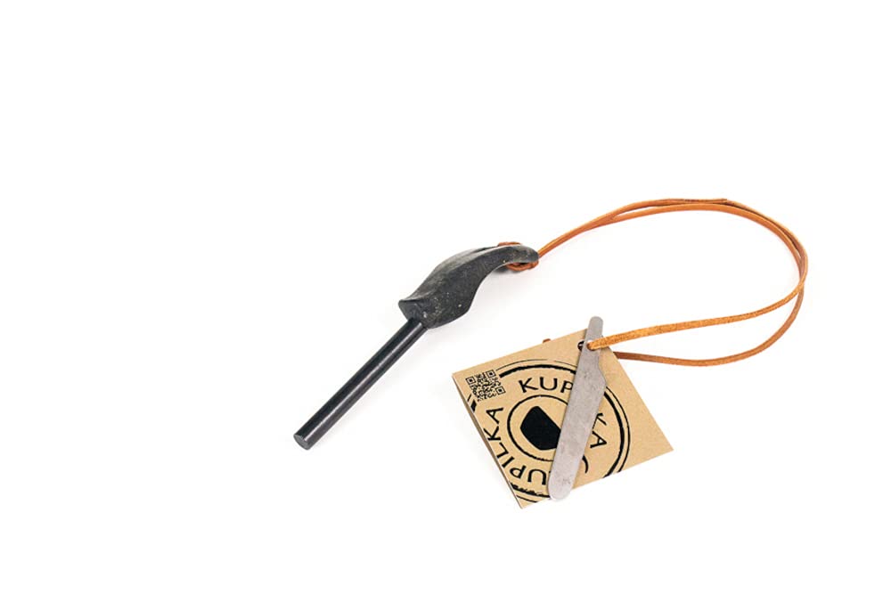Kupilka Fire Steel 8 Ergonomic Flint with Organic Handle - Recyclable (Black)