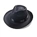 Men's Roaring 1920s Set Manhattan Fedora Hat,Y-Back Suspenders & Pre Tied Bow Tie, Gangster Tie & Fake Mustache (OneSize, Z-White)