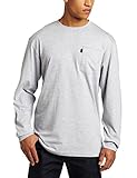 Key Apparel Men's Heavyweight Pocket Tee, Heather Grey, XX-Large-Regular