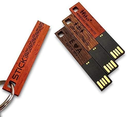 Wood custom USB flash drive Gift idea, Anniversy, Birthday - The Stick 2.0 8~64GB Handmade, Free Jewelry or Gift box, Engraving