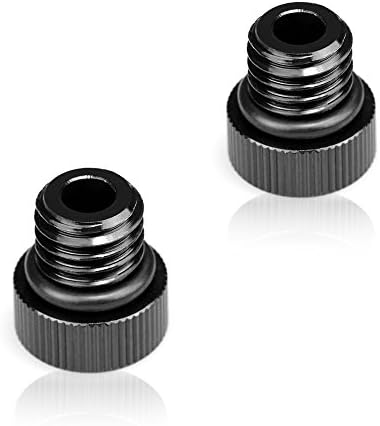 CoolFoto 15mm Rod Caps with 1/2"-13 Thread Stopper Screw 2 Pack 1276 for 15mm Rods Support Rail