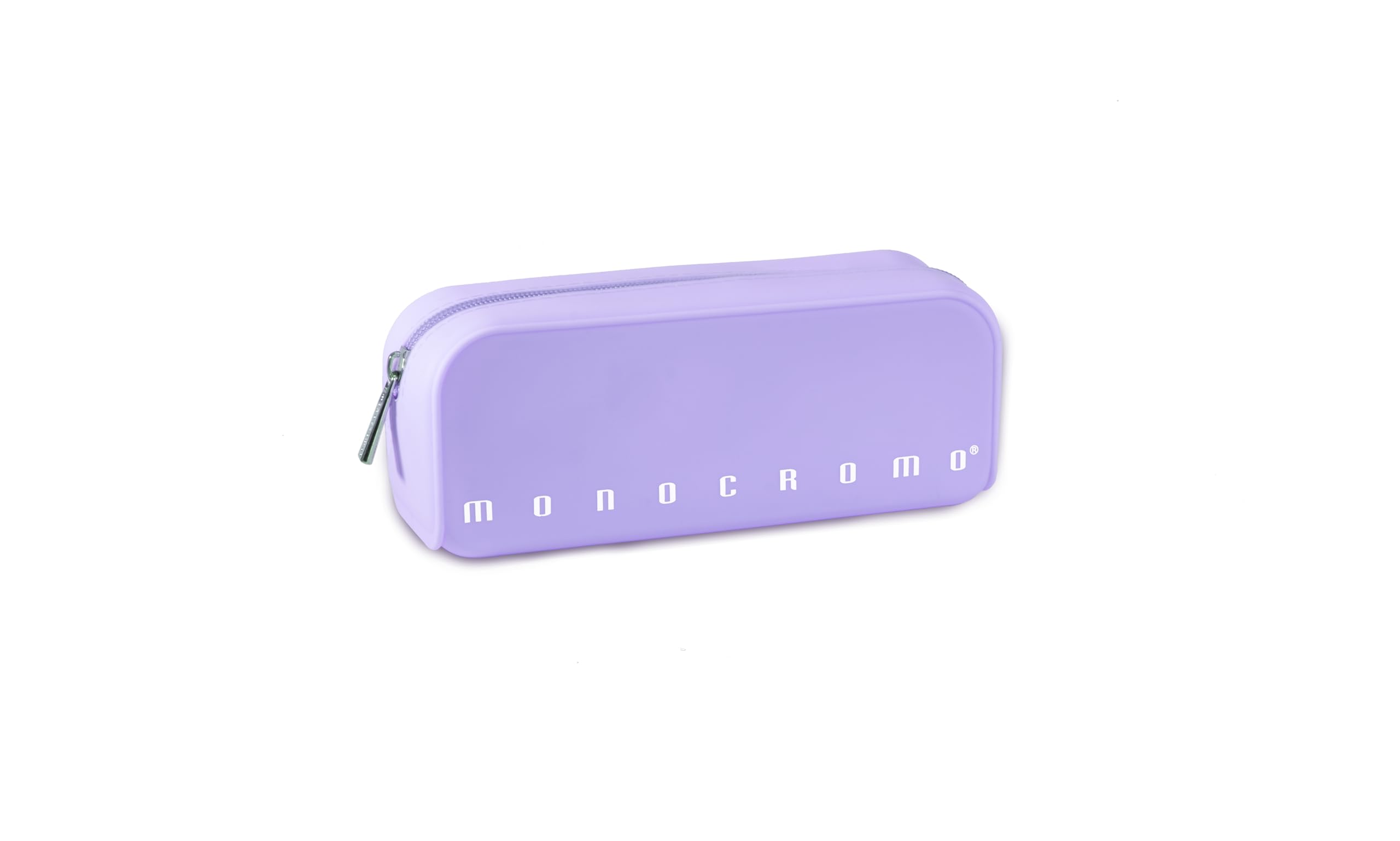 Pigna Monochrome Pencil Case in Silicone, Purple Pastel