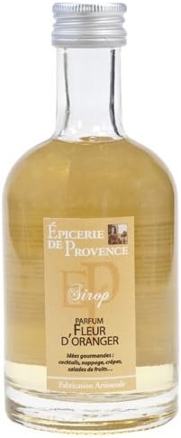 Epicerie de Provence Orange Flower Syrup - 8.8 fl.oz. - Sirop de Fleur d'Oranger