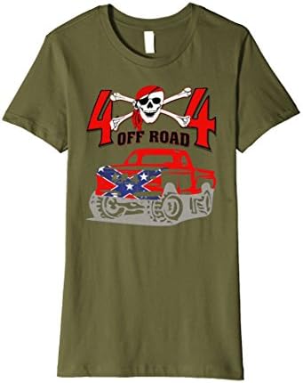 Womens Extreme 4X4 Truck Off Road Jacked Up Truck T-Shirt Medium Olive