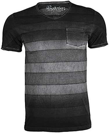 Rass Collection 100% Pima cotton V neck T-Shirt Made in Peru – Men’s Tee Shirts MJC5014-BLK-XL