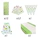 Yoodelife Party Plates Cups Dinosaur Party Supplies for Birthday Baby Shower Dinosaur Themed Party Decoration, Serve 12