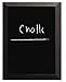 MasterVision Chalk Board, Black Kamashi Frame, 24