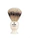 Kent BK4 Cream Traditional Small Silver Tip Badger Shave Brush