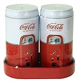 Salt & Pepper Shaker Set with Caddy - Retro Coca Cola - Coke 2017