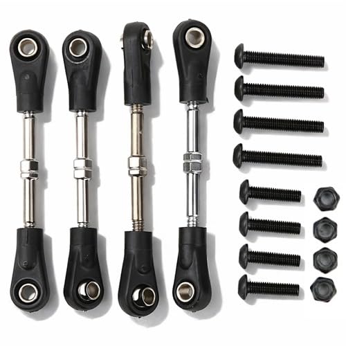 RC Steering Tie Rod, Enhanced Performance Adjustable RC Off-Road Parts 4pcs for RC Drivers Race Performance Daily Driving Enthusiasts