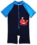 Sweet & Soft Baby Boys Swimwear Animal Print 1-Piece Rashguard Sunsuit