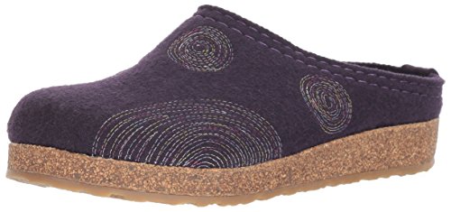 Haflinger Women's Spirit Slip-On,Eggplant,40 EU/10 M US