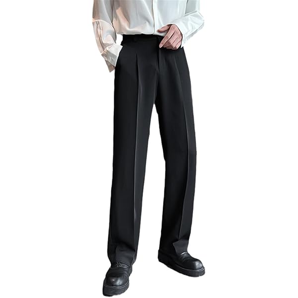 Generic Summer Men Thin Casual Suit Pants Long Straight