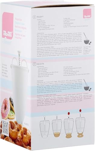 IBILI 765100 Machine à Donuts, Plastique, Blanc, 10 x 10 x 20 cm