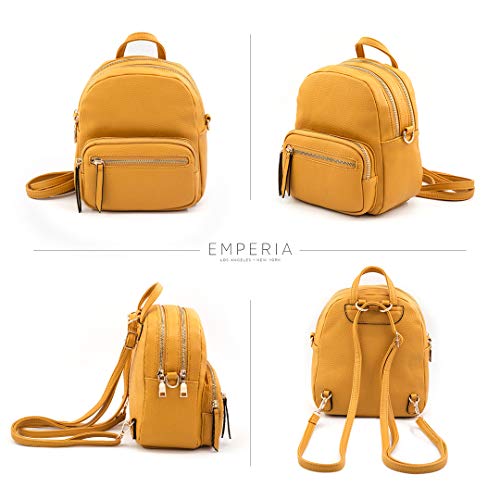 mustard mini backpack