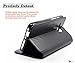 Alcatel OneTouch Flint Case, Alcatel Pixi Glory 4G LTE Case, Alcatel Fierce XL Case,NageBee [Kickstand Feature] Premium PU Leather Flip Fold Wallet Case with [ID&Credit Card Slot] - Black