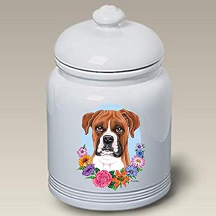 boxer dog cookie jar