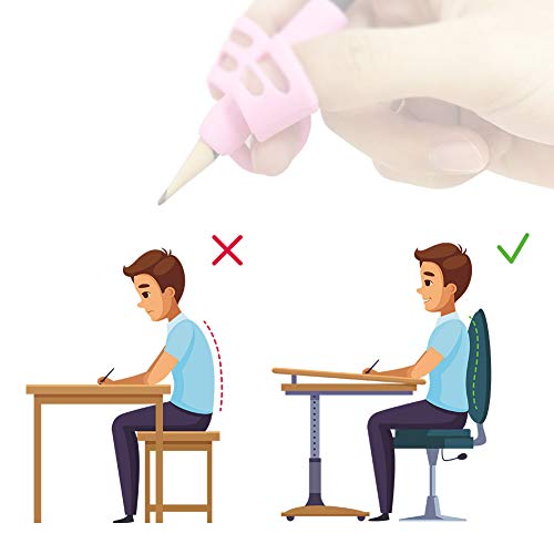 image for Gotega Pencil Grip, 100% Silicon Writing Aid Grips for Correct The Wro