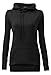 YaYa Bay Womens Long Sleeve Pullover Funnel Neck Vintage Corn Tunic Sweater Hoodie