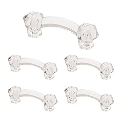 Franklin Brass Clear Victorian Glass Handle