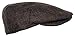 Men's Classic Newsboy Cap, Flat Ivy Hat, Snap Brim Herringbone Tweed Cap