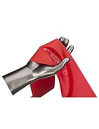 Bandas de resistencia profesionales, sin látex, para la ejercitación de la parte superior e inferior del cuerpo, terapia física, ejercicios de tonificación y rehabilitación. Caja dispensadora de rollo de 50 yardas, de la marca TheraBand, M, rojo - mediano