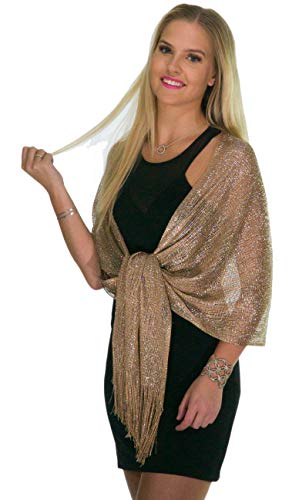 gold shawl for evening dress