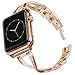 Pantheon Compatible Apple Watch Band 38mm 40mm for Women - Stainless Steel Metal Compatible iWatch Bands Bracelet for Series 4 3 2 1 - Rose Gold