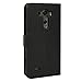 LG G3 Case, Abacus24-7 Wallet with Flip Cover and Stand, Black